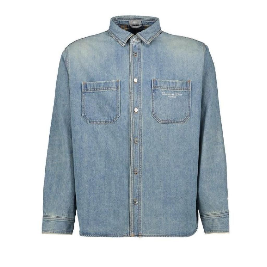 디올옴므 디올 옴므 옴 버튼업 롱슬리브 데님 셔츠 513D591A3002 585 TP934821412