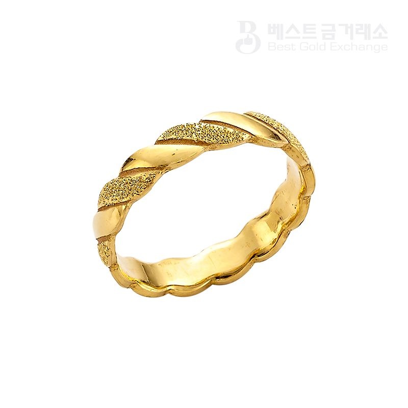 24K 순금 순도 99.9 W 콤비 반지 3.75g