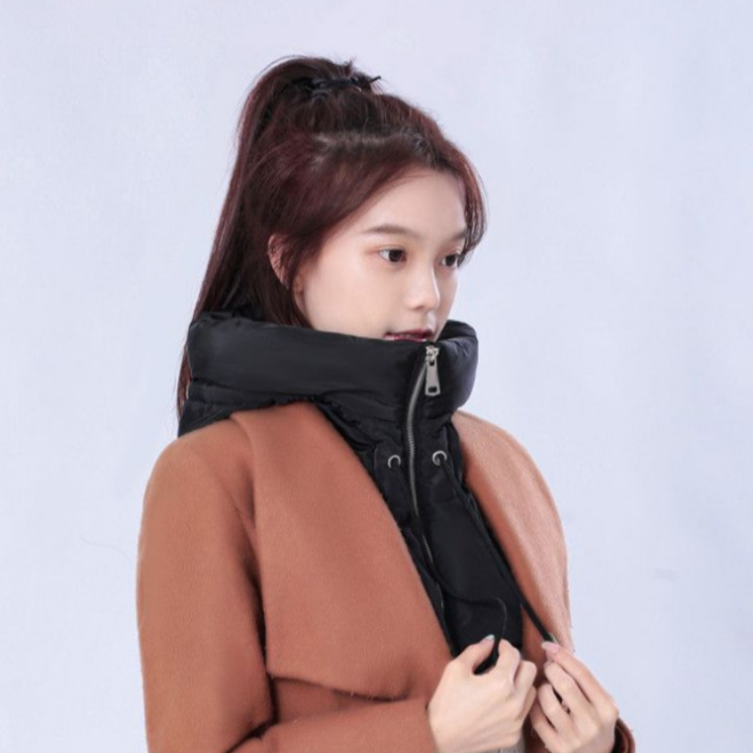 바라클라바 겨울 쁘띠 후드모자 귀달이 방한 여성 넥워머 남성 키즈 패딩목도리 귀다리 커플 여자 패딩모자 경량