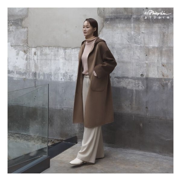 3.1 필립림 스튜디오 3.1 필립림 스튜디오 ○25FW 니트레이어드 캐시미어울 블렌딩 롱코트 1111596
