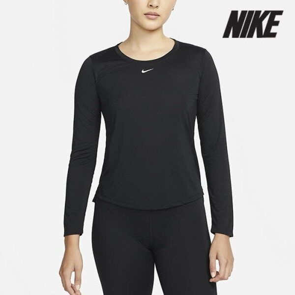 나이키 [나이키] 긴팔티/ DD0642-010/ 우먼스 원 스탠다드 핏 롱슬리브 트레이닝 탑