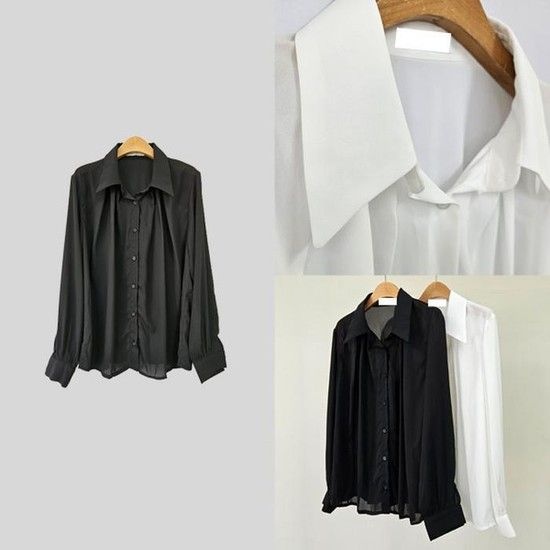 상품상세참조 위쉬몰 IR 시크큐티주름블라우스(T812H509) 빅사이즈 (41555996)