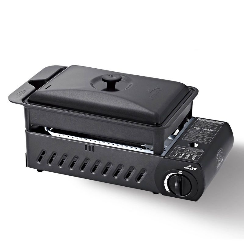 코베아 Kovea 구이바다 올블랙 M 가스그릴/캠핑그릴 캠핑냄비 불판 구이팬 라면냄비 멀티버너