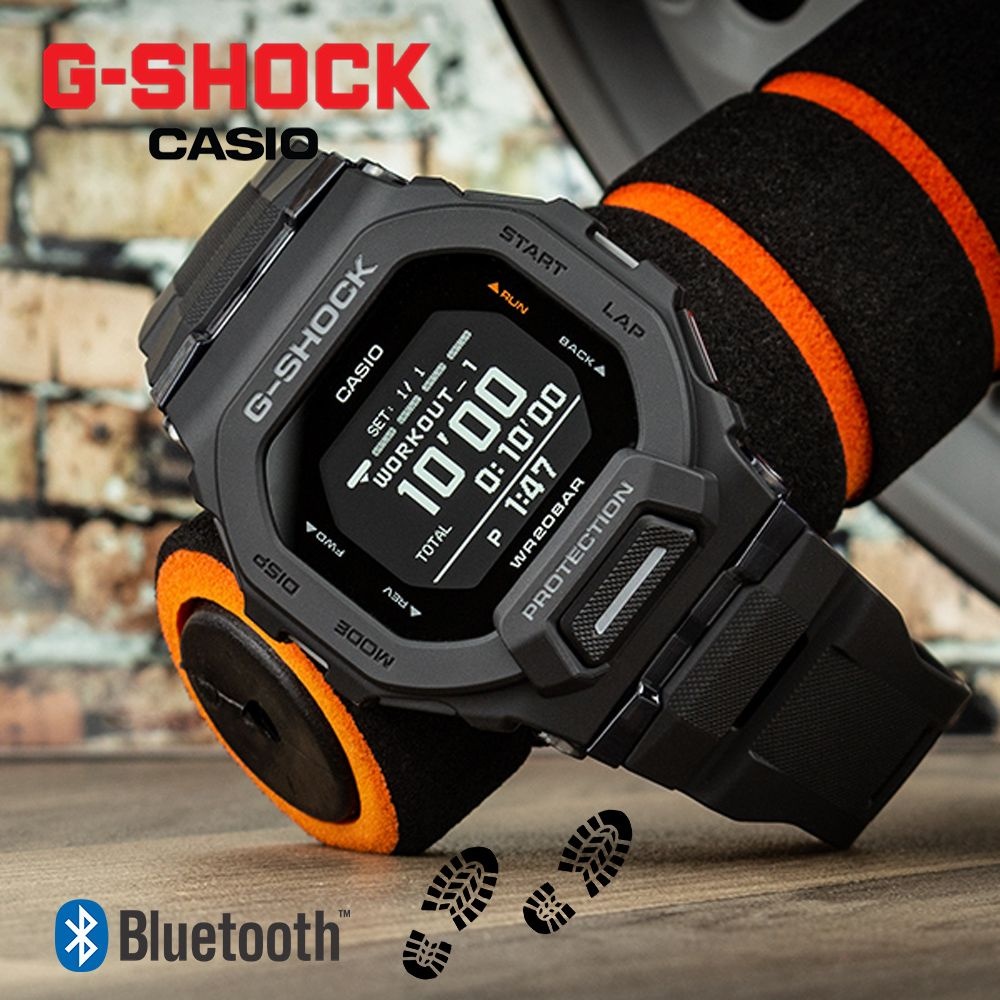 [오늘출발] 지샥 G-SHOCK 블루투스 트레이닝 전자 손목 진동시계 GBD-200-1