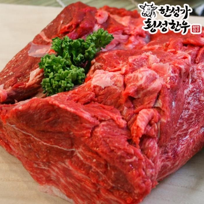 농업회사법인 주식회사 한성미트앤푸드/서울시 서초구 [한성가횡성한우]정품 횡성한우 1+등급 목심(국거리용) 300g