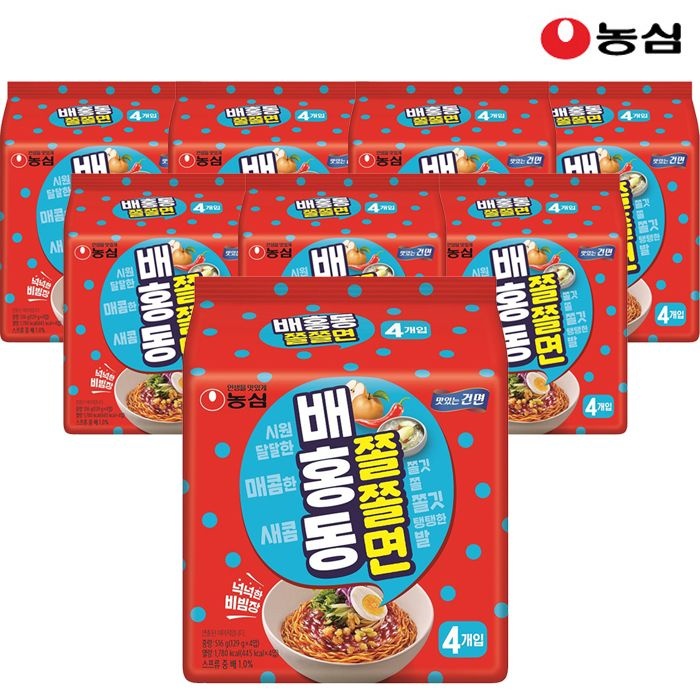 [롯데백화점] 농심 배홍동 쫄쫄면 129g x 32봉 1박스 LE1213612095