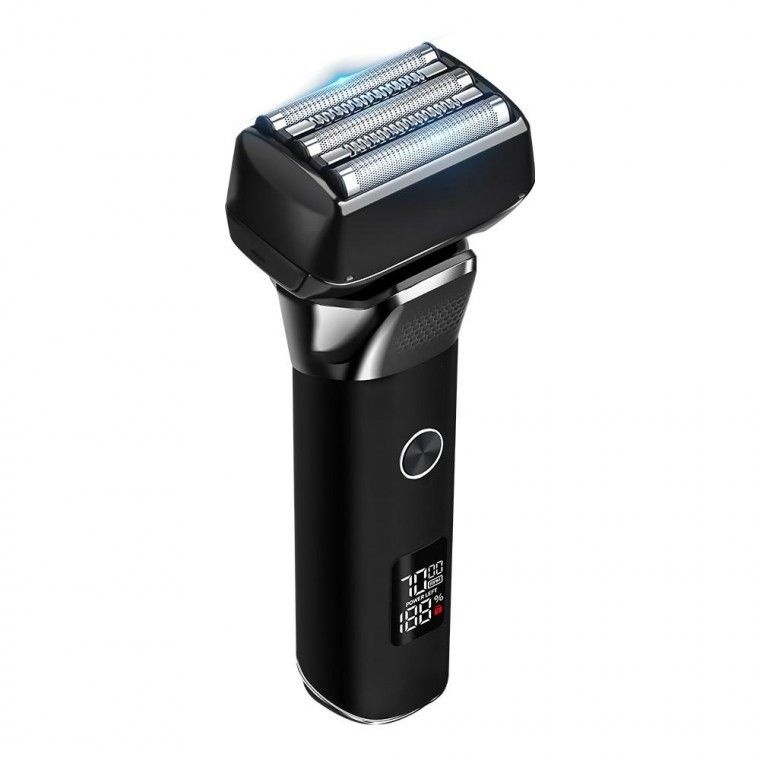 COMS C타입 차량용 조절 습식 충전식 전기면도기 5중날 직장인 건식 2단계 출근용