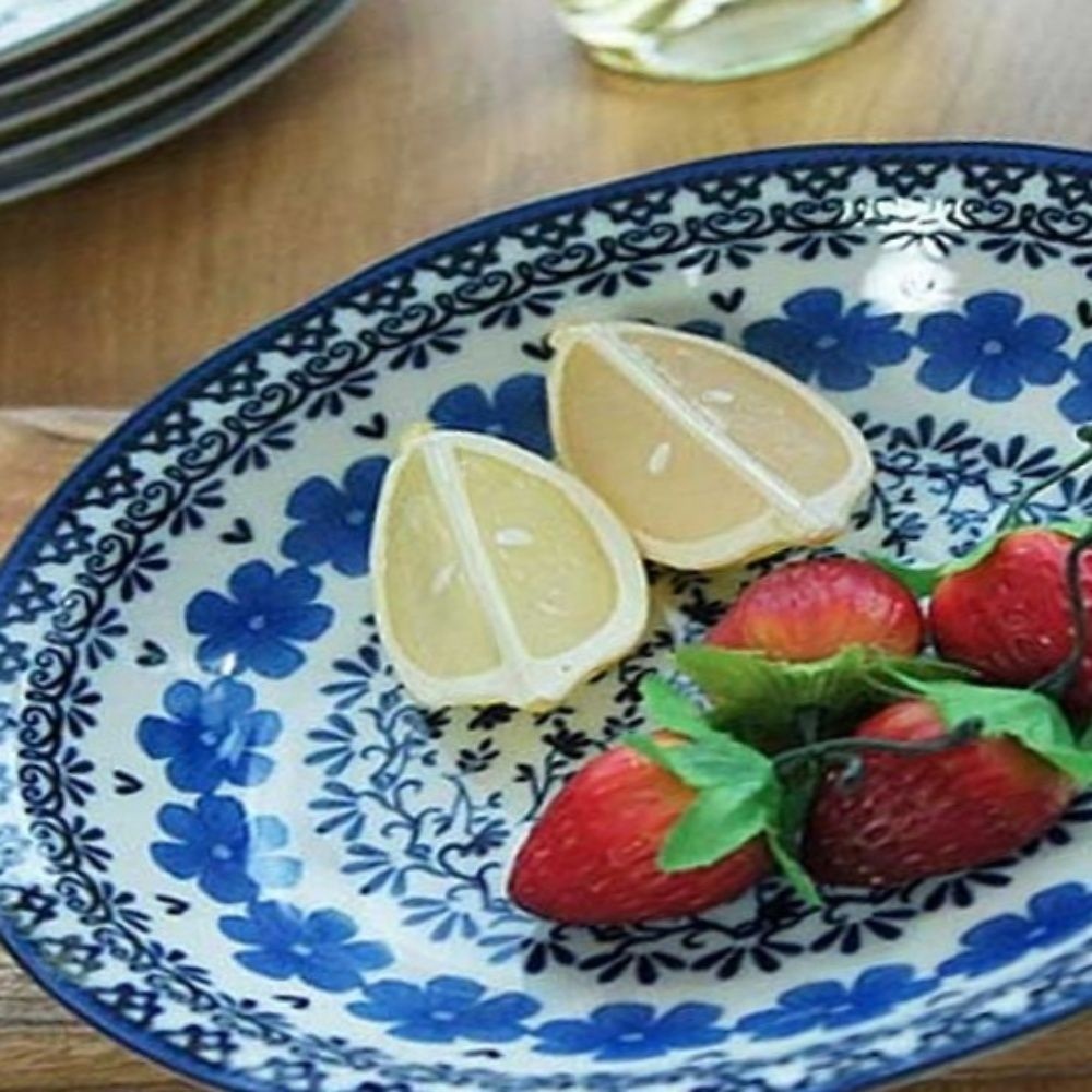 사무실 2P세트 폴란드 일본 북유럽 폴라니아 샐러드볼 패턴 학교 관공서 1W08B6E60