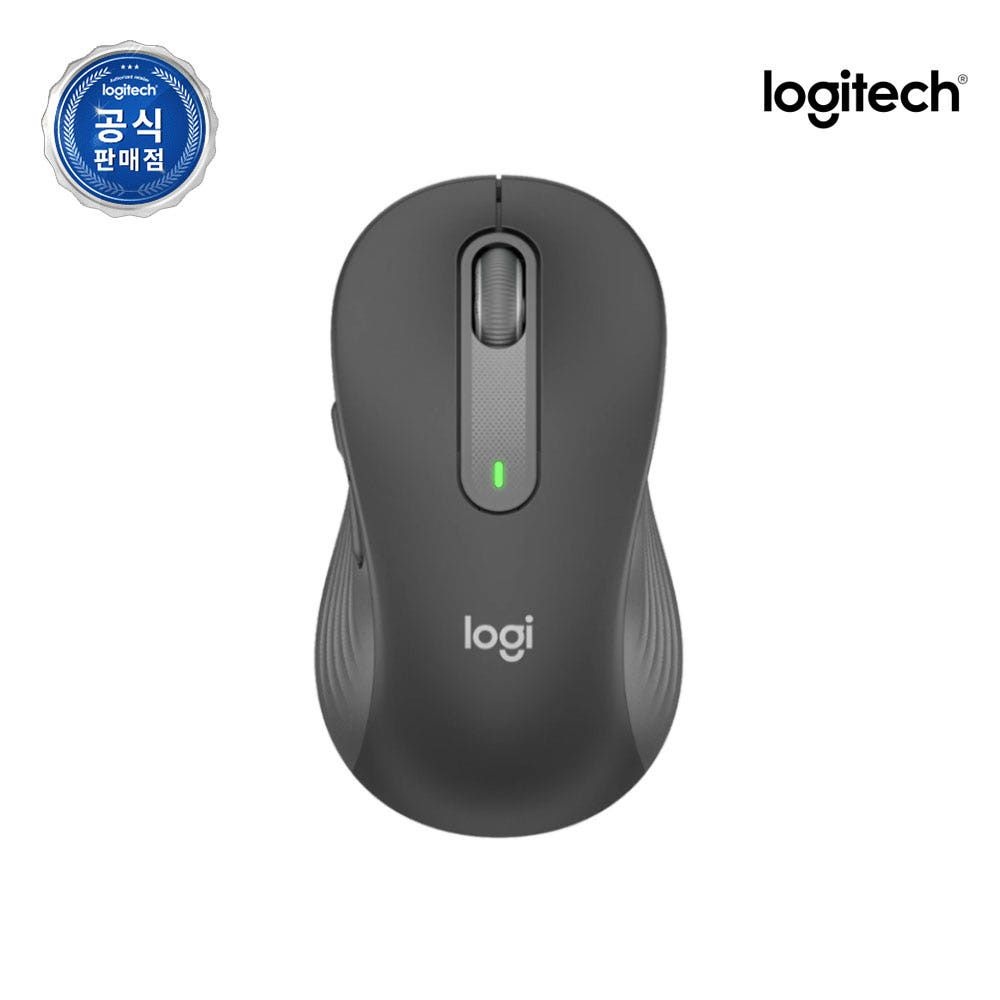 로지텍 로지텍코리아 공식 Signature M650 블루투스 무선 마우스 그래파이트(L)