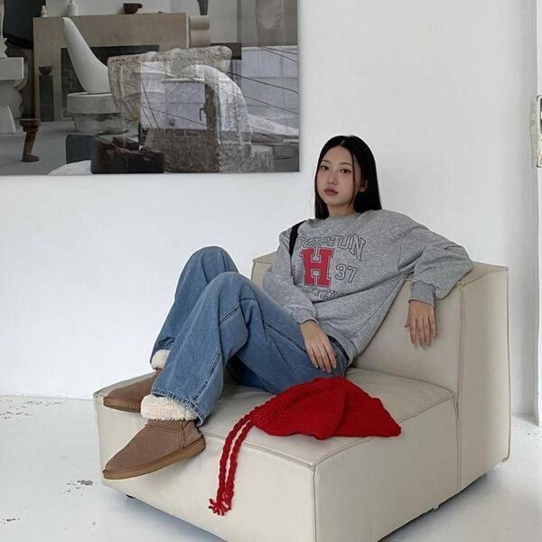 [하프클럽]프린팅 온나핏 반팔티 크롭티 맨투맨 하라오 스