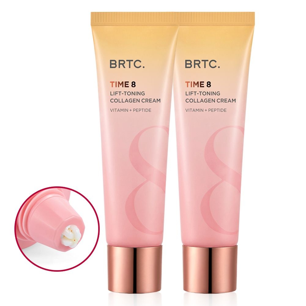 비알티씨 BRTC 타임 8 리프토닝 콜라겐 크림 80ml 2개 / 2중 기능성 듀얼비타 콜라겐 크림