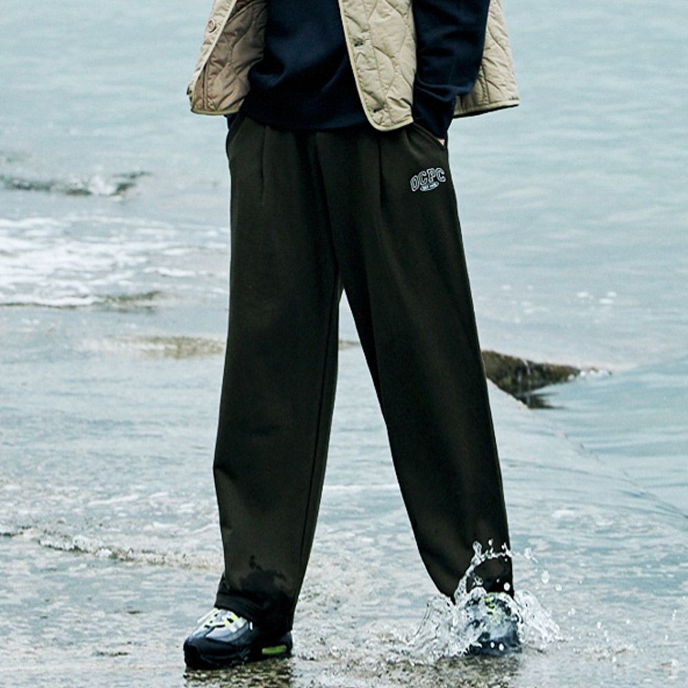 원더플레이스 [오션퍼시픽(OCEAN PACIFIC)] 면100 OCPC 로고 아트웍 프린팅 와이드 핏 스웨트 팬츠