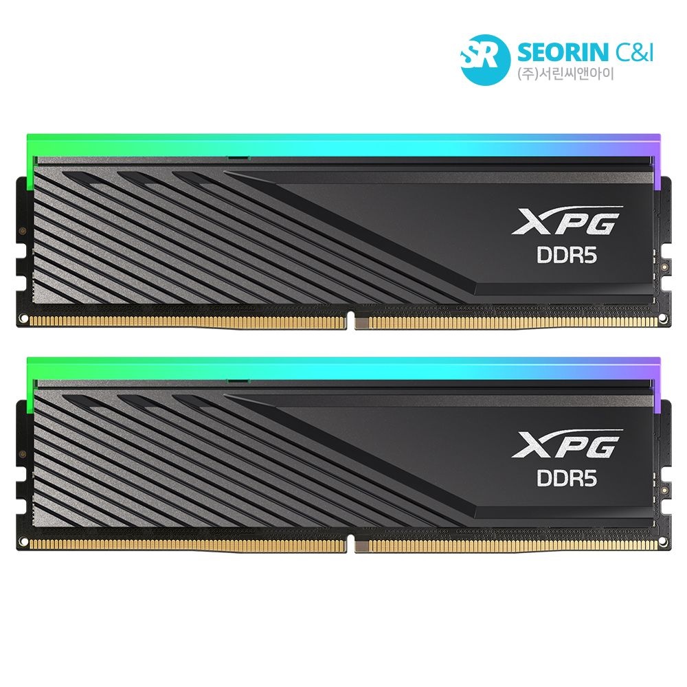 에이데이타 [서린공식] ADATA DDR5-6000 CL30 LANCER BLADE RGB 블랙 패키지 서린 (32GB(16Gx2))