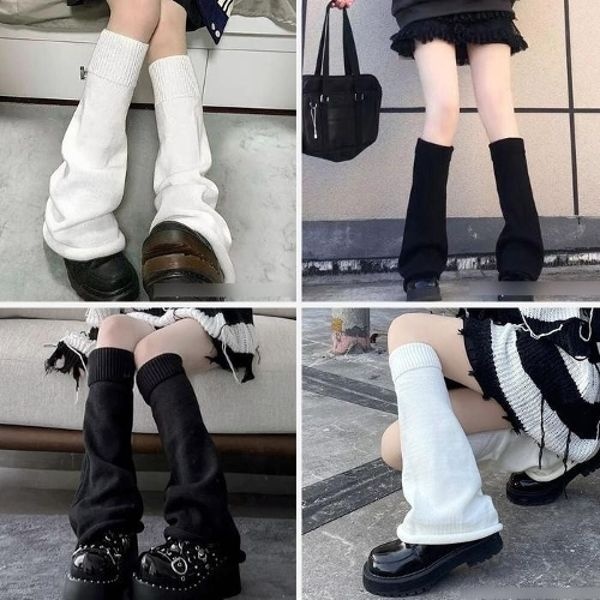 [SX76161]겨울 포인트 니트 종아리워머 니삭스