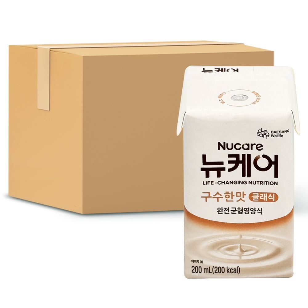 뉴케어 구수한맛 클래식 빨대형 200ml x 24팩 균형식 아침 식사대용 식이관리 음료 H