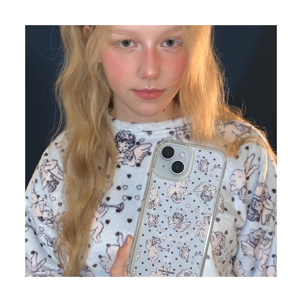 MUSEMOOD 매장정품 MUSEMOOD Blue Angel Cat (clear) 맥세이프 휴대폰케이스