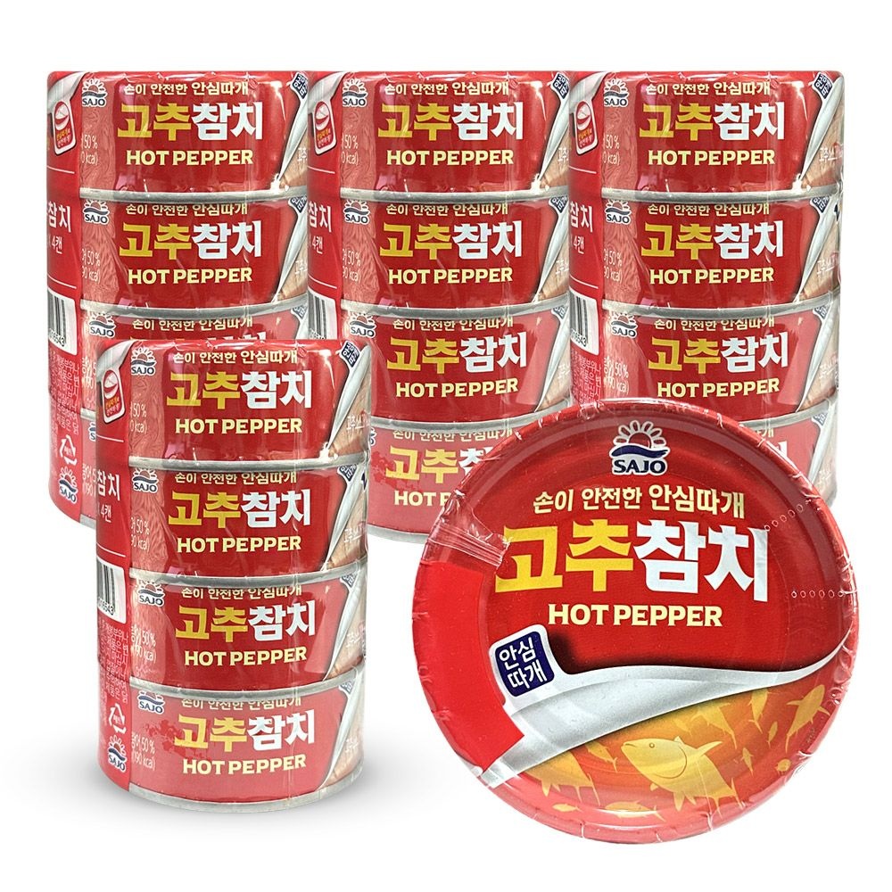 [오늘출발] 사조 안심따개 고추참치 캔 통조림 135g 16개