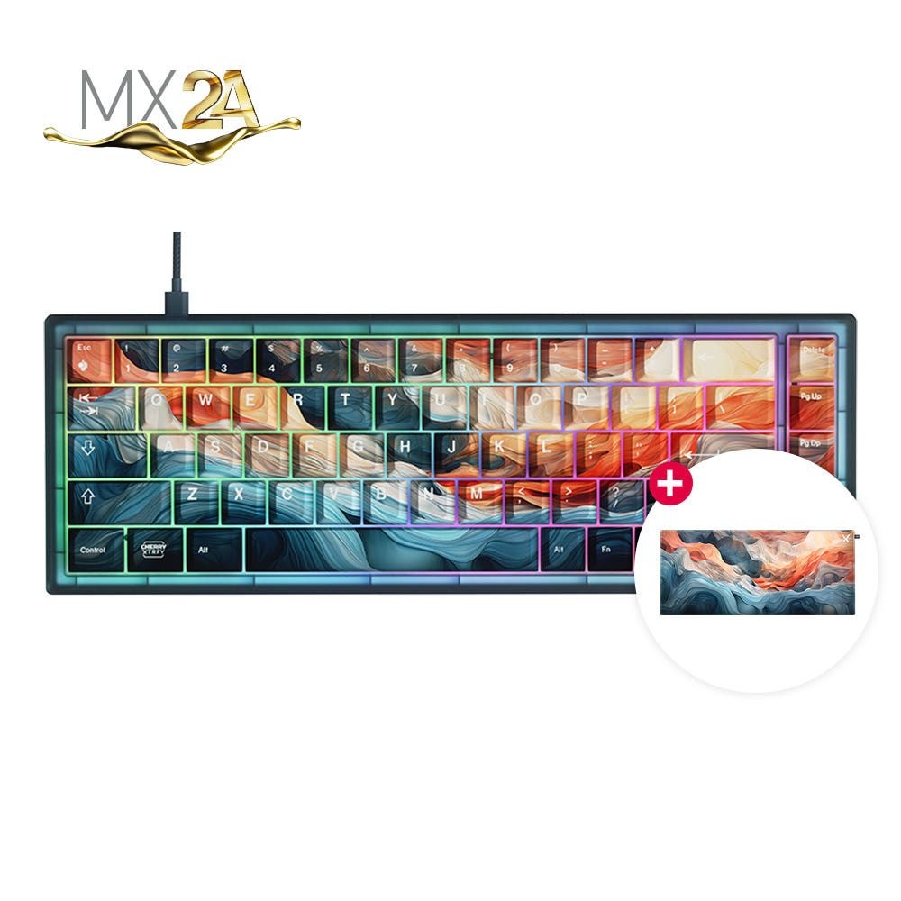 CHERRY 체리 엑스트리파이 XTRFY K5V2 RGB 기계식 커스텀 키보드 핫스왑 적축 MX2A (장패드 포함)