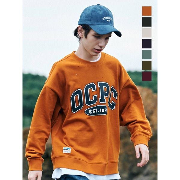 [원더플레이스] [오션퍼시픽(OCEAN PACIFIC) ] 남녀공용 면100 OCPC 아트웍 프린트 스웨트 티셔츠