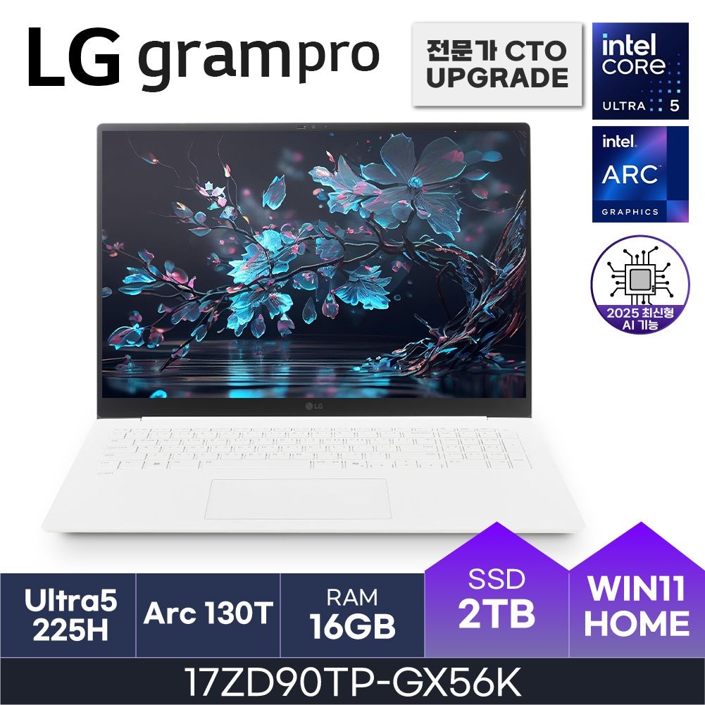 LG LG전자 LG 17인치 노트북 17ZD90TP-GX56K 울트라5 W11Home ( 16GB / N 2TB ) HMC