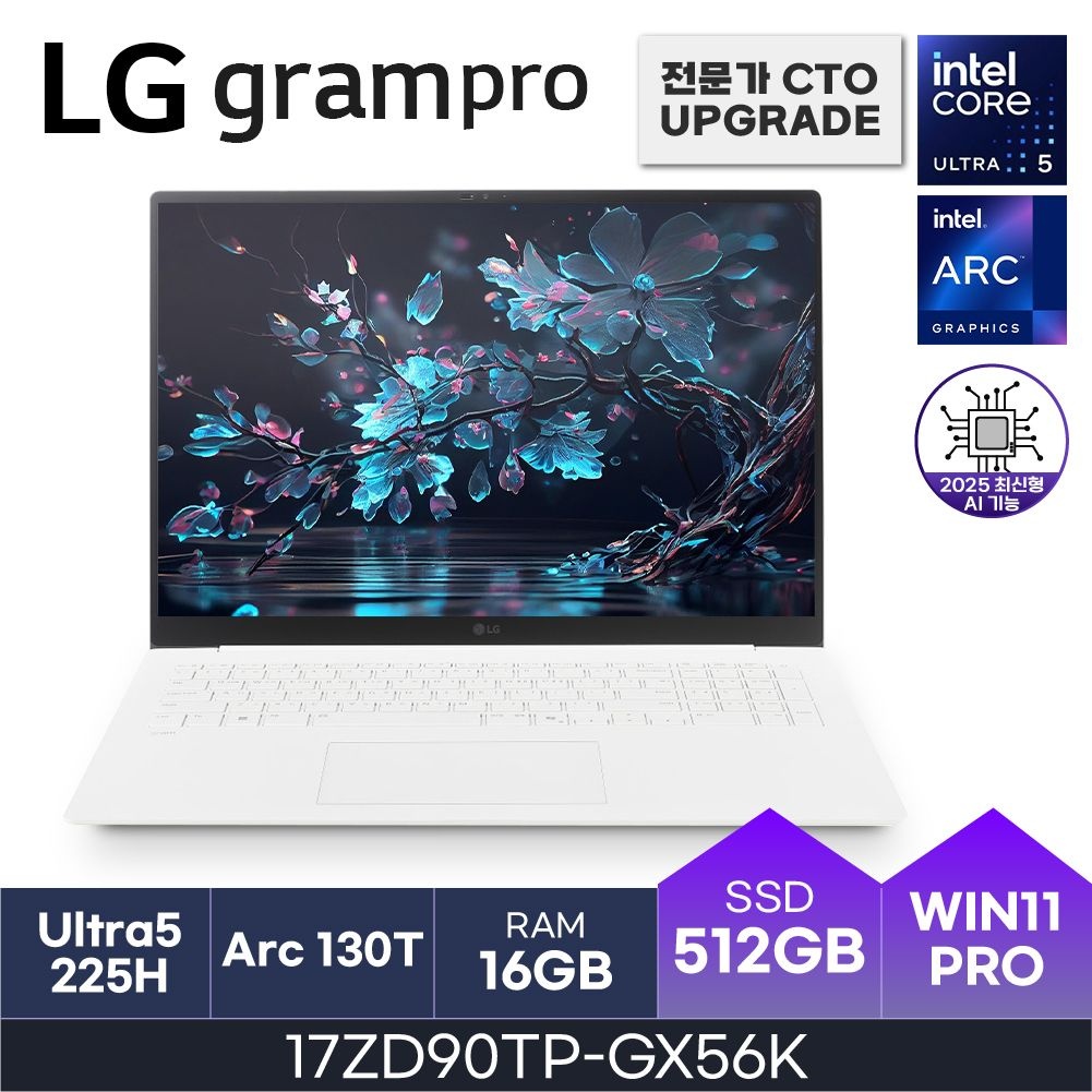 LG LG전자 LG 17인치 노트북 17ZD90TP-GX56K 울트라5 W11P ( 16GB / N 512GB ) HMC