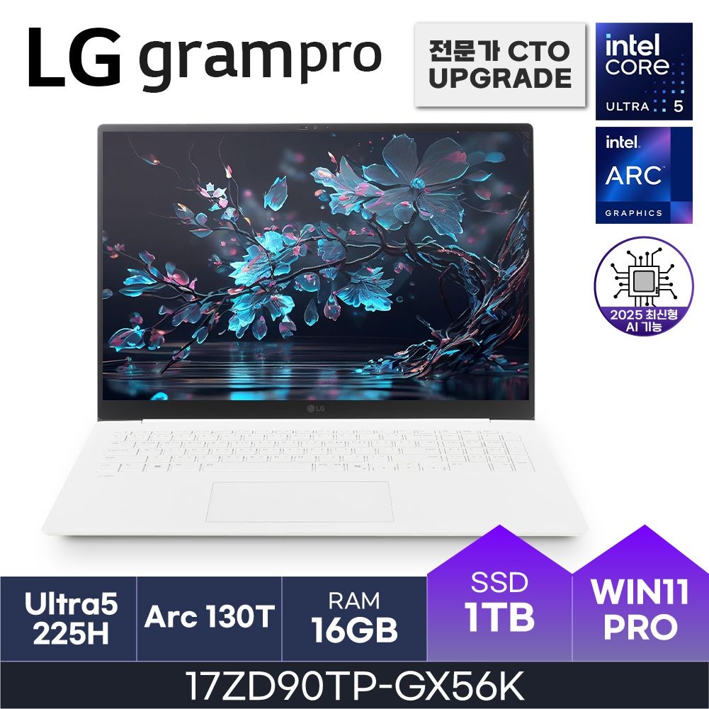 LG LG전자 LG 17인치 노트북 17ZD90TP-GX56K 울트라5 W11P ( 16GB / N 1TB ) HMC