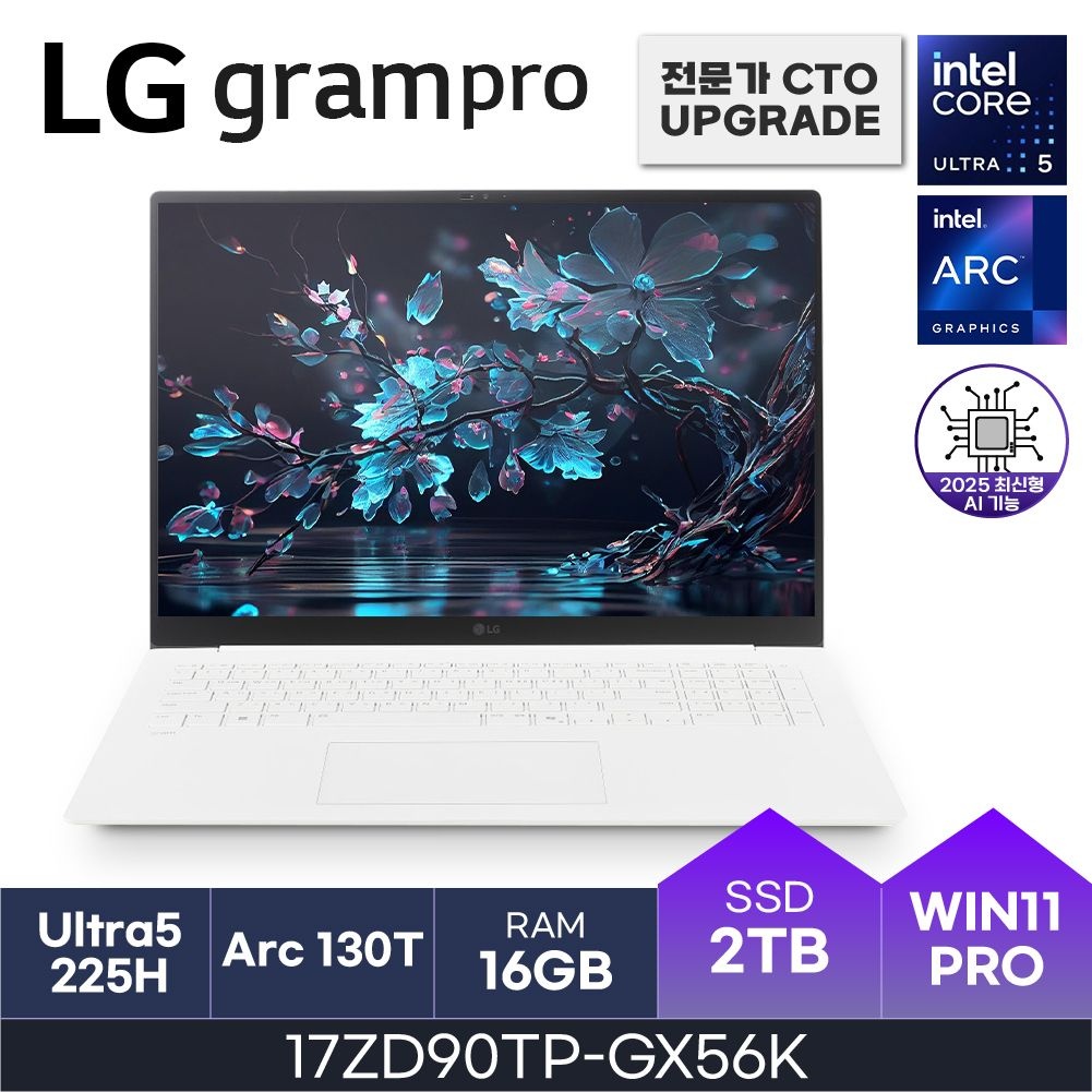 LG LG전자 LG 17인치 노트북 17ZD90TP-GX56K 울트라5 W11P ( 16GB / N 2TB ) HMC