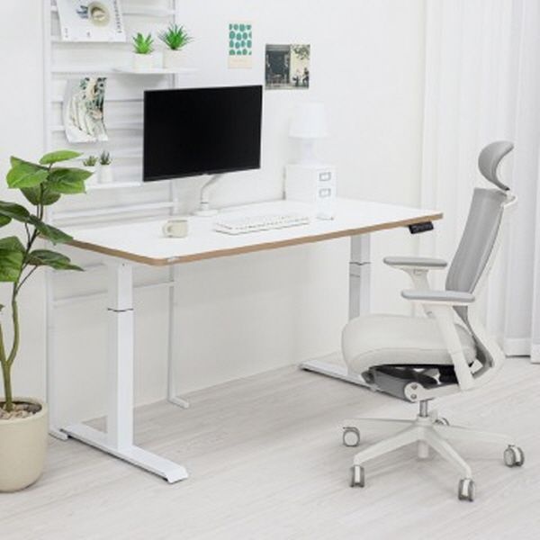 (주)카멜인터내셔널 핏쳐 고강도 듀얼 스퀘어 프레임 전동식 모션 데스크 커스터마이징 상판 1800 E2