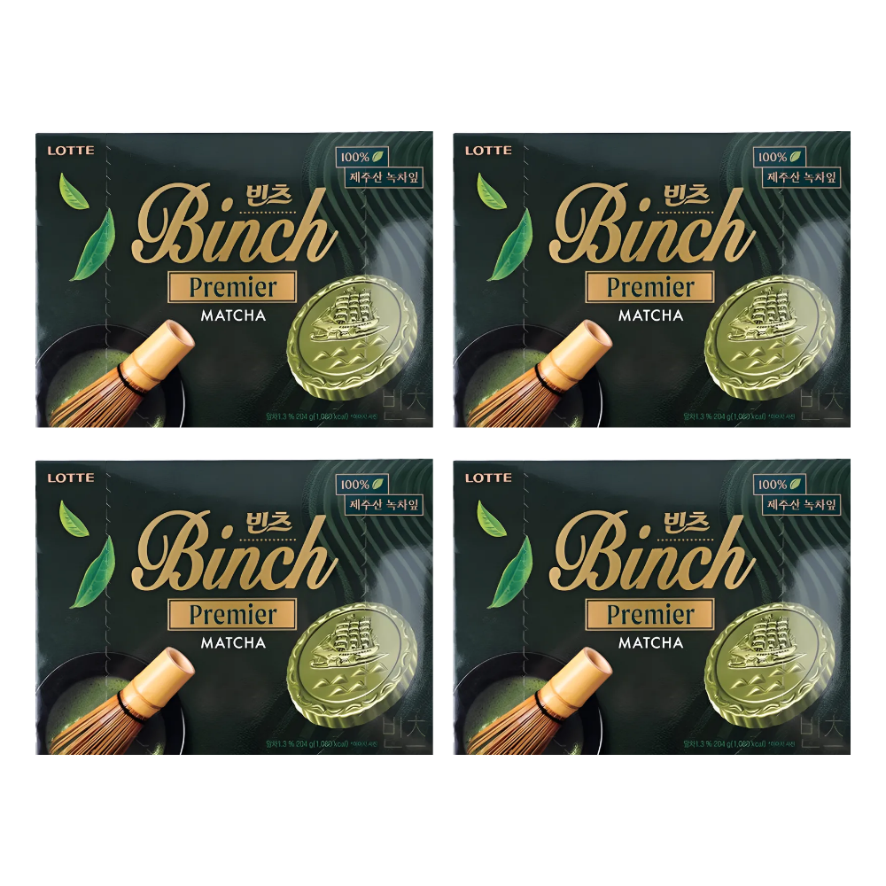 롯데리아 롯데 빈츠 프리미어 말차 204g x 4개