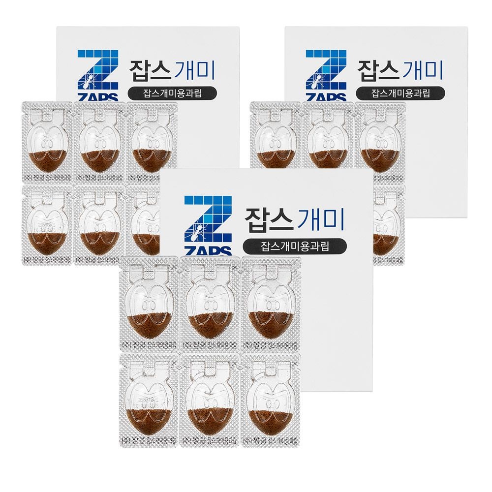 잡스 국민개미약 잡스 개미용과립 6입 3세트 개미퇴치 개미유인제 살충제