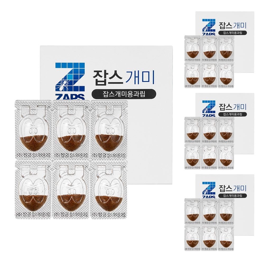 잡스 국민개미약 잡스 개미용과립 6입 12세트 개미퇴치 개미유인제 살충제