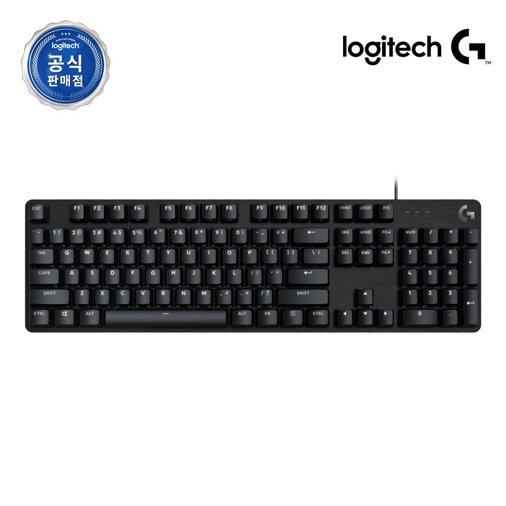 로지텍코리아 공식 G413 SE 유선 게이밍 키보드 블랙, 택타일