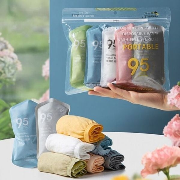 [하프클럽]팬티공장 일회용 세트 출장 속옷 여성 마사지 순면 입원 샵 팬티 이너웨어 개