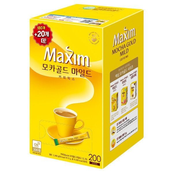 이지하우스 동서 맥심 모카골드 마일드 커피믹스 200T /4박스까지 묶음배송 665533