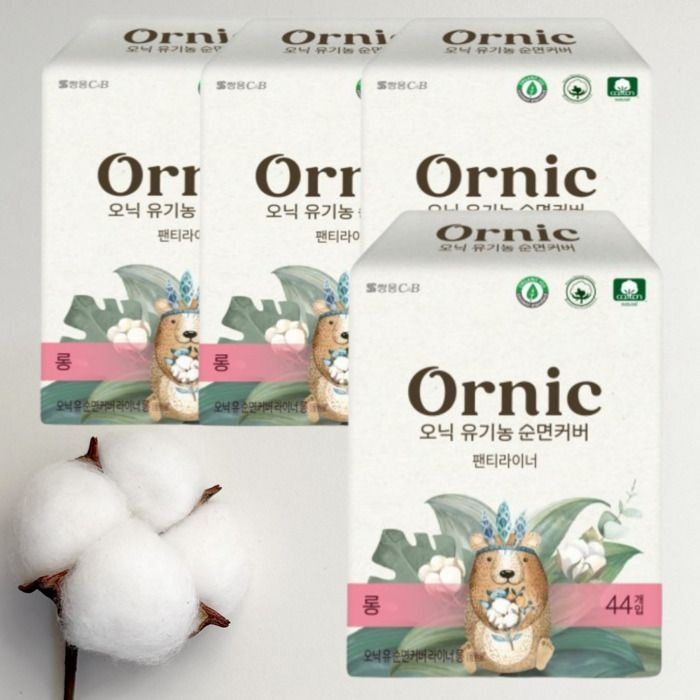 오닉 유기농 순면커버 팬티라이너 중형 대형 오버나이트 슈퍼롱 4팩 모음전