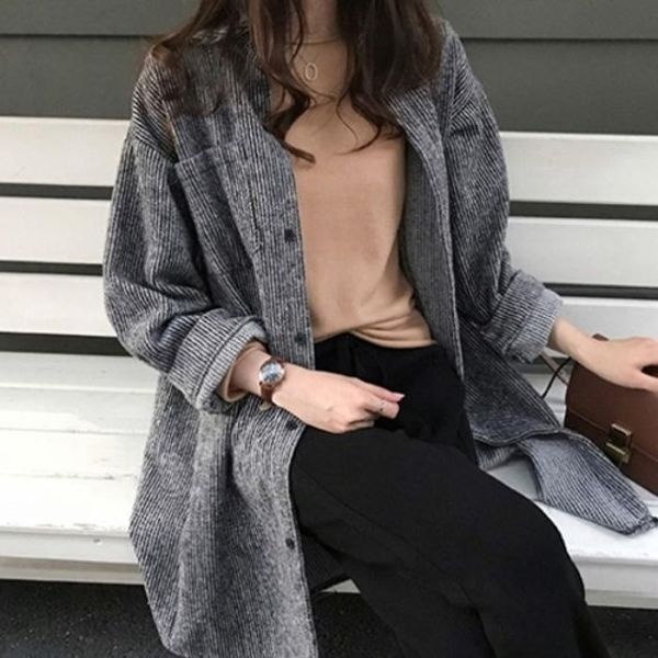 [RG327R4S]카디건 골덴자켓 롱남방 캐주얼자켓 WS ST02