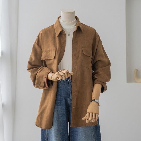 [리센] 노이스웨이드 데일리 여성 셔츠-RLBL2510013-