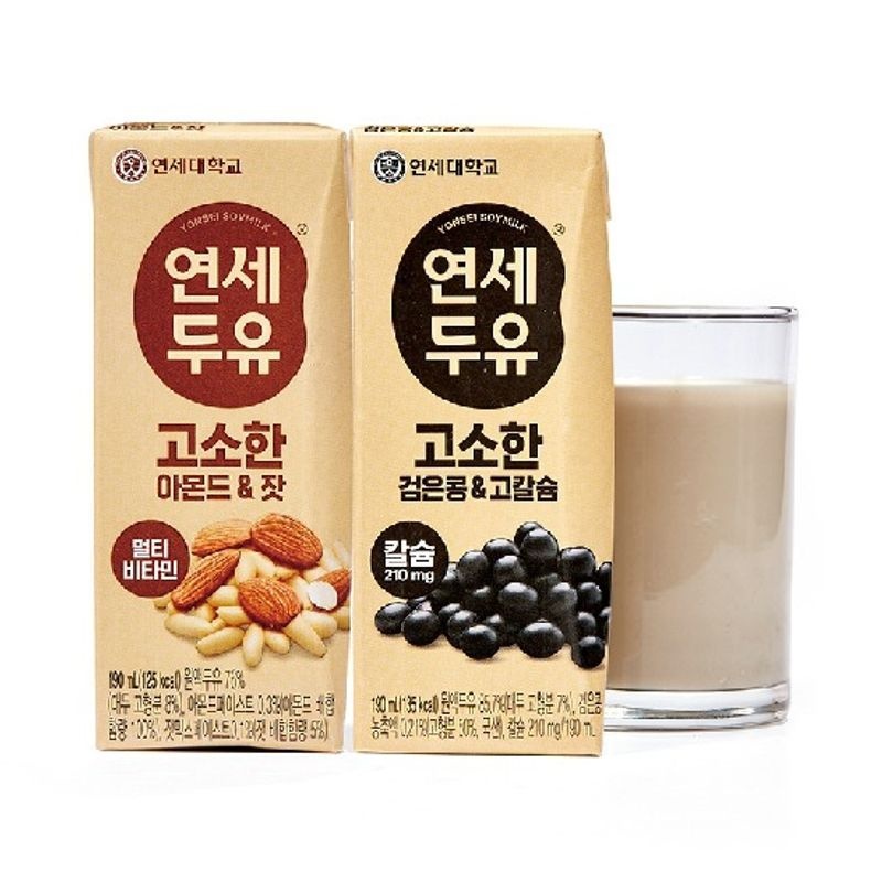 [연세두유] 검은콩고칼 190ml*52팩+아몬드잣 190ml*52팩[33988508]