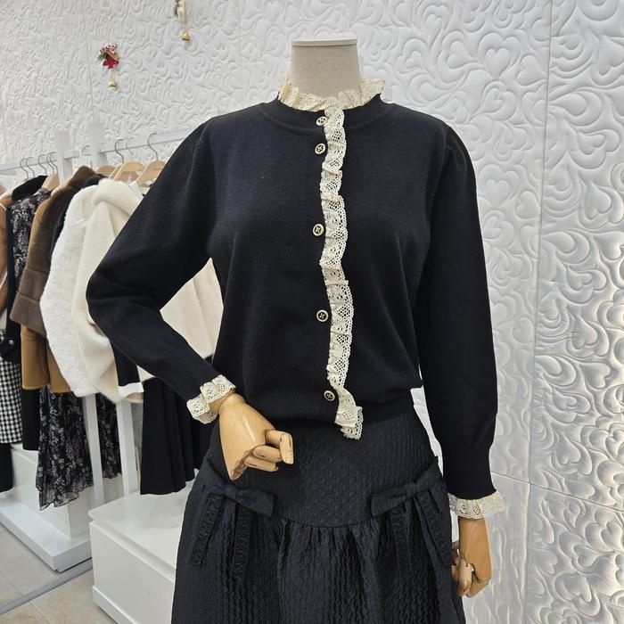 [샤틴]레이스 니트가디건 (S254K977)DG