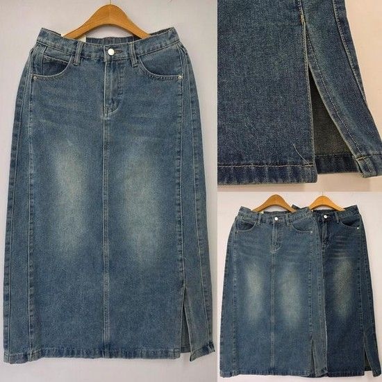 위쉬몰 DO 원트임워싱진스커트271-1(U493H505) 빅사이즈 (34573884)