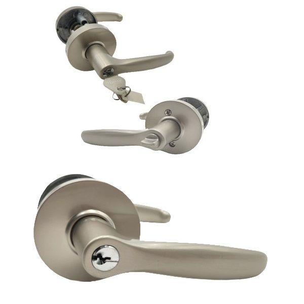 철물전 철물전 목문용 레버 문두께55-62mm 두꺼운문 손잡이 DS-4010 SN 침실용 유키