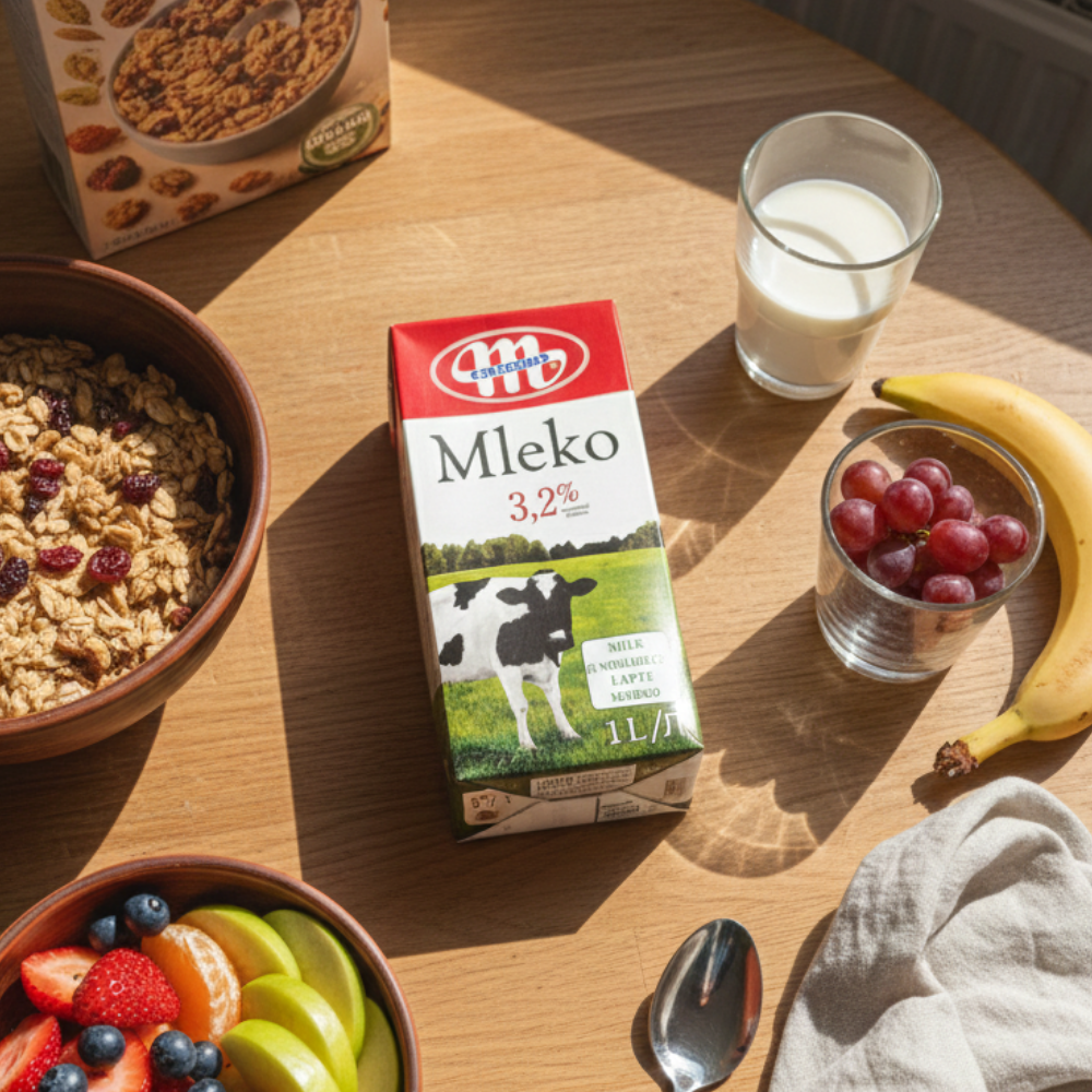 [오늘출발] [주7배송] 믈레코비타 트부이쿠백 폴란드 멸균우유 3.2% (1L x 12팩)