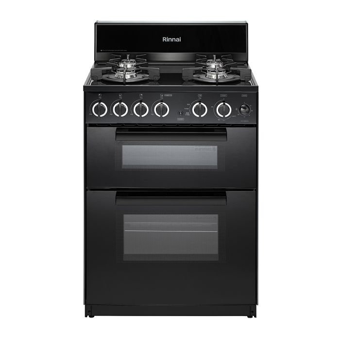 [롯데백화점] 린나이 참숯코팅 무수그릴 4구 가스 오븐레인지 미드나잇 블랙 RSF-BM83CB LE1220687367