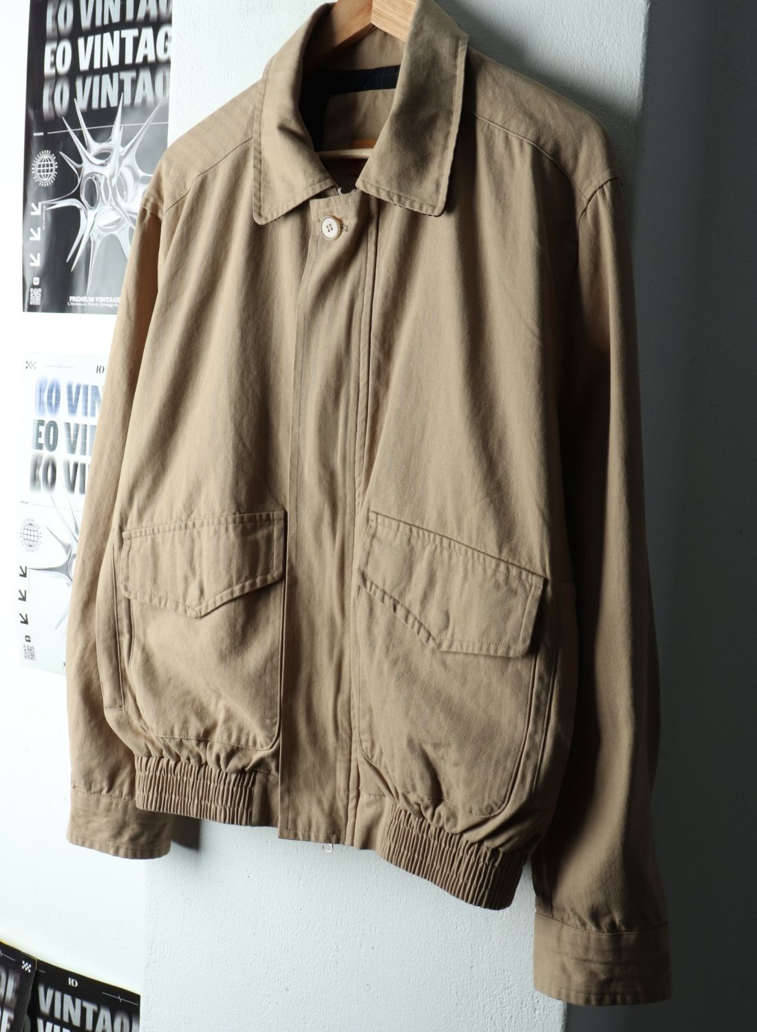 (S-M)라퍼지스토어 집업 바람막이 점퍼자켓 블루종 베이지06