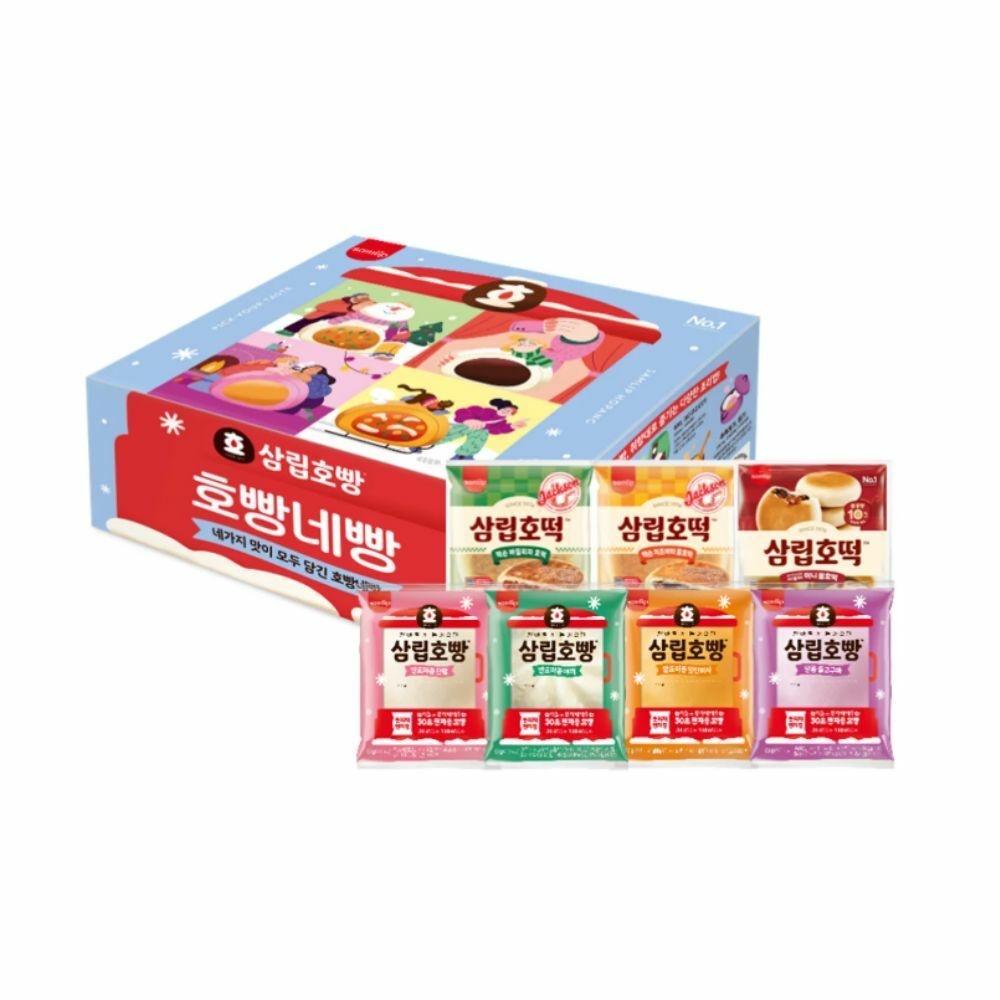 삼립 (현대Hmall) (호호SET) 삼립호빵 12입+잭슨피자 호떡 4봉 외 (꿀호떡/옥수수호떡)