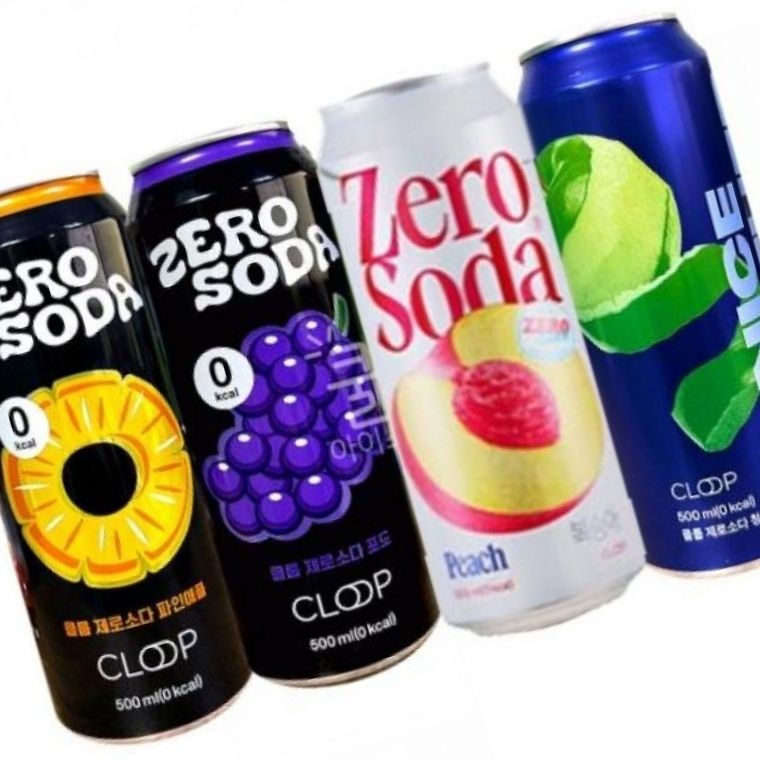 클룹 제로 무설탕 소다 음료수 4종세트 1개