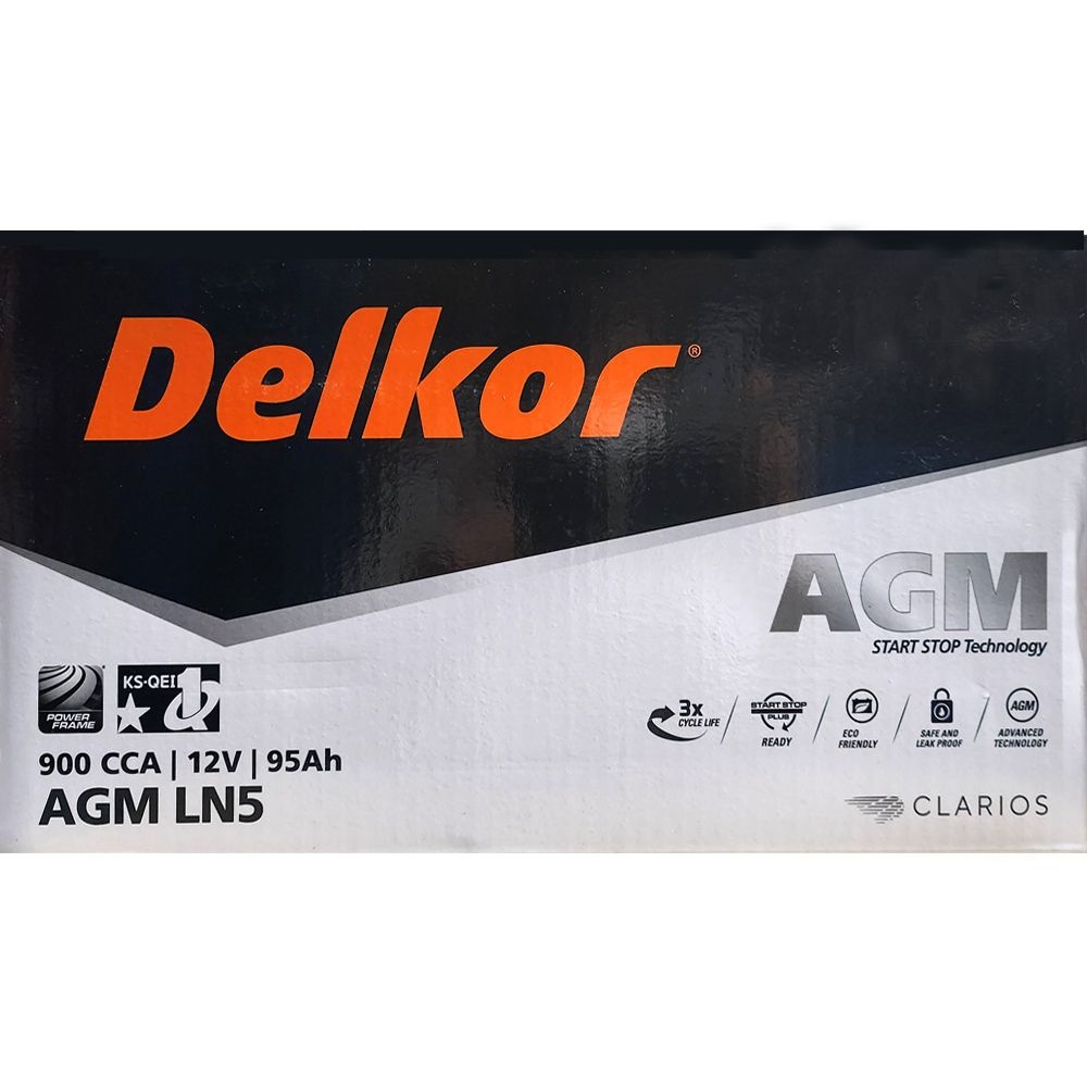 델코 AGM95 싼타페 올 뉴 쏘렌토 (AGM90L-DIN 호환) 자동차 배터리 교체 95Ah agm95