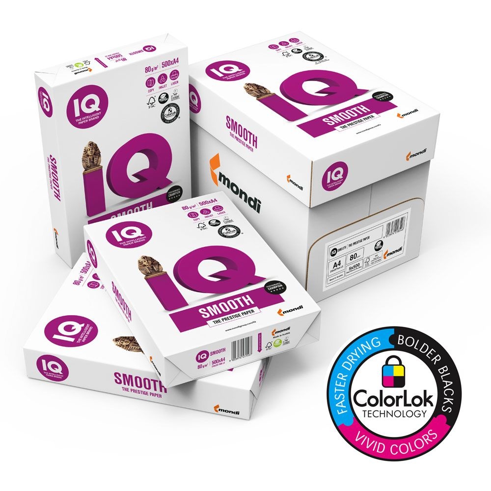 카피어랜드 몬디 IQ SMOOTH 복사용지 A3용지 90G 2500매 ColorLok 높은평활도 정밀평탄도 탄소중립