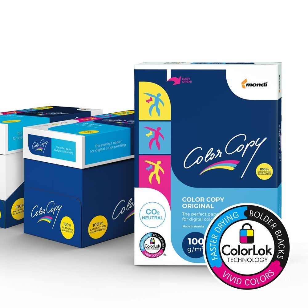 카피어랜드 몬디 ColorCopy 복사용지 A3용지 100G 2000매 백색 ColorLok 특수표면 정밀평탄도 탄소중립