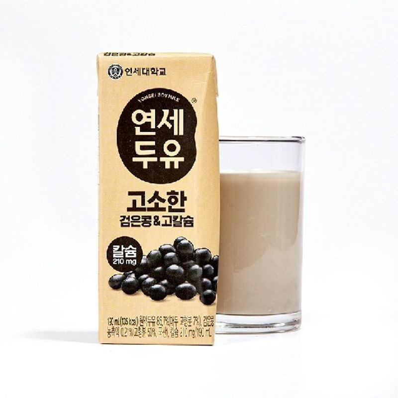 [연세두유] 검은콩 고칼슘 두유 190ml*72팩[34161012]